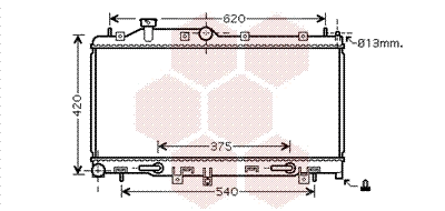 Radiator, engine cooling (51002068)