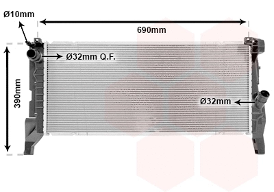 Radiator, engine cooling (06012705)