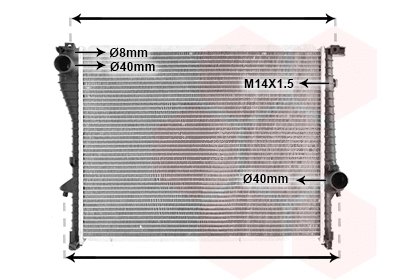 Radiator, engine cooling (06002222)