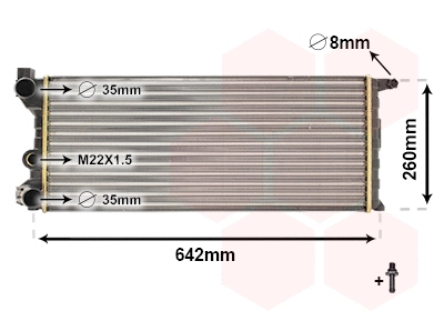 Radiator, engine cooling (17002074)