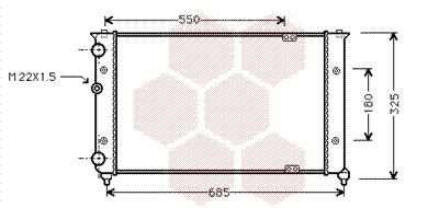 Radiator, engine cooling (58002156)