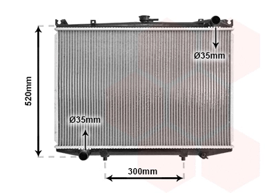 Radiator, engine cooling (13002041)