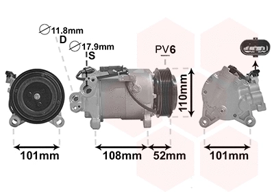 Compressor, air conditioning (0600K567)