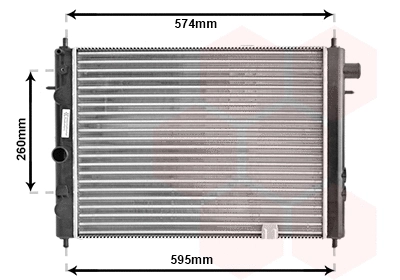 Radiator, engine cooling (37002055)