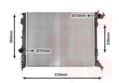 Radiator, engine cooling (43012711)