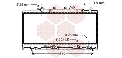 Radiator, engine cooling (17002199)