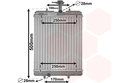 Radiator, engine cooling (53002360)
