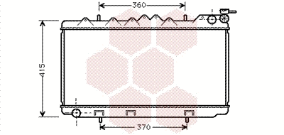 Radiator, engine cooling (13002096)