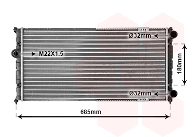 Radiator, engine cooling (49002021)