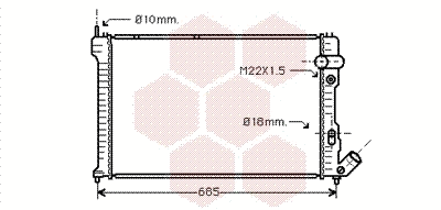 Radiator, engine cooling (09002071)