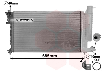 Radiator, engine cooling (09002155)