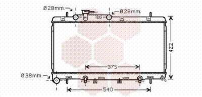 Radiator, engine cooling (51002059)