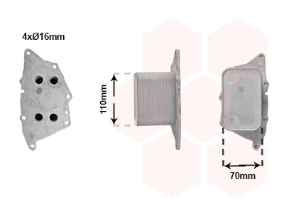 Oil Cooler, engine oil (06013702)
