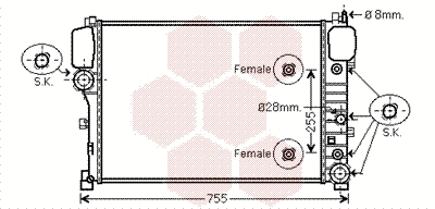 Radiator, engine cooling (30002469)