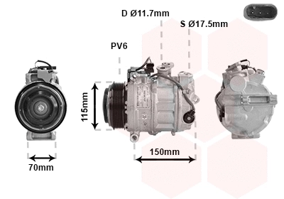 Compressor, air conditioning (3001K707)