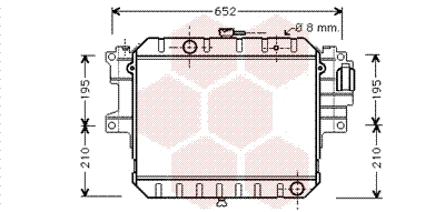 Radiator, engine cooling (11002038)