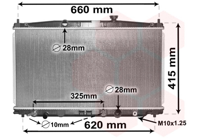 Radiator, engine cooling (25002288)