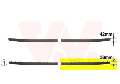 Trim/Protection Strip, bumper (0639483)