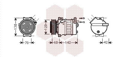Compressor, air conditioning (3700K543)
