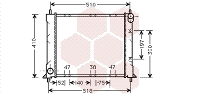 Radiator, engine cooling (02002150)