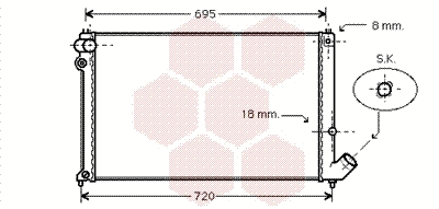 Radiator, engine cooling (40002181)