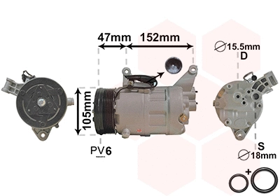 Compressor, air conditioning (0600K076)