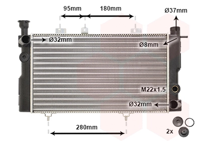Radiator, engine cooling