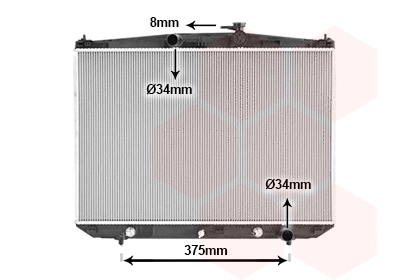 Radiator, engine cooling (56012701)