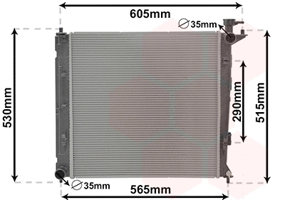 Radiator, engine cooling (83012710)