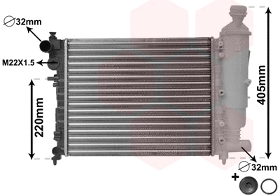 Radiator, engine cooling (09002115)