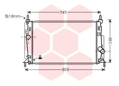 Radiator, engine cooling (27002246)