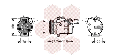 Compressor, air conditioning (1700K384)