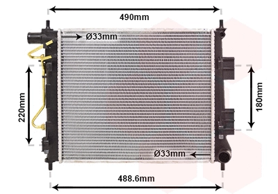Radiator, engine cooling (82012708)