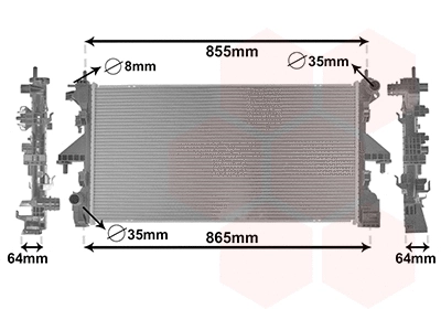 Radiator, engine cooling (09012711)