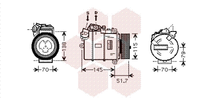 Compressor, air conditioning (0600K329)