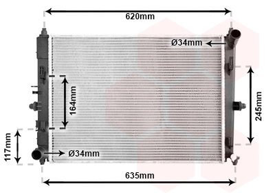 Radiator, engine cooling (27002288)