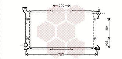 Radiator, engine cooling (51002036)