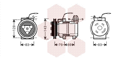 Compressor, air conditioning (8200K124)