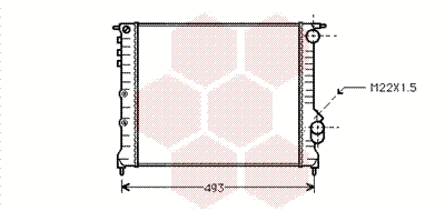 Radiator, engine cooling (43002133)