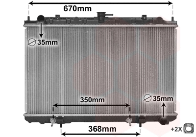 Radiator, engine cooling (13002320)