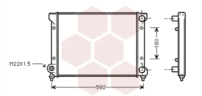 Radiator, engine cooling (49002033)