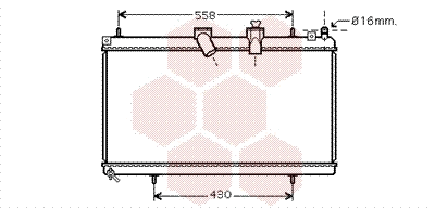 Radiator, engine cooling (09002229)