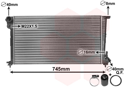 Radiator, engine cooling (09002153)