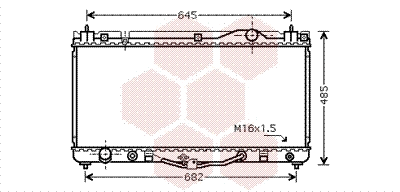 Radiator, engine cooling (53002303)