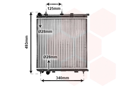 Radiator, engine cooling (09002187)