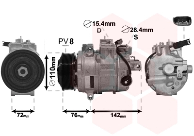 Compressor, air conditioning (0600K486)