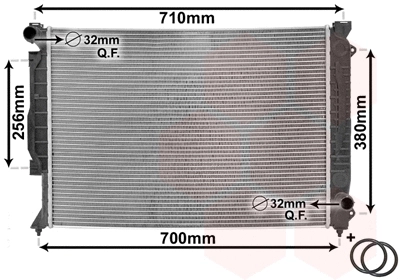 Radiator, engine cooling (03002139)