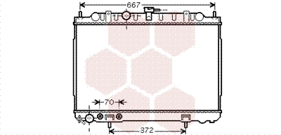 Radiator, engine cooling (13002239)