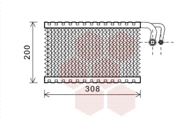 Evaporator, air conditioning (0600V399)