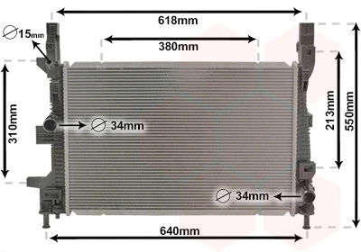 Radiator, engine cooling (18012710)